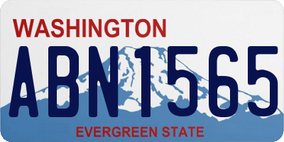 WA license plate ABN1565