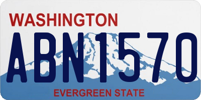 WA license plate ABN1570