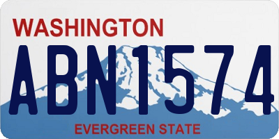 WA license plate ABN1574