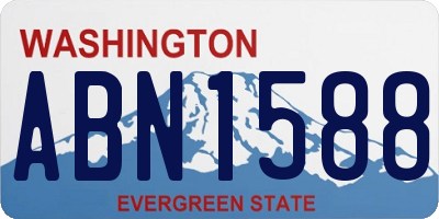 WA license plate ABN1588
