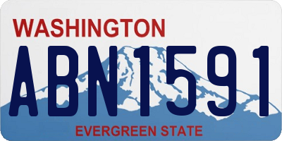 WA license plate ABN1591