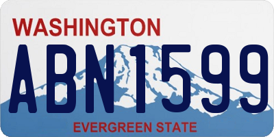 WA license plate ABN1599