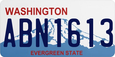 WA license plate ABN1613