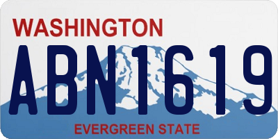 WA license plate ABN1619