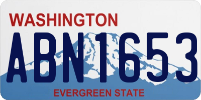 WA license plate ABN1653