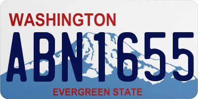 WA license plate ABN1655