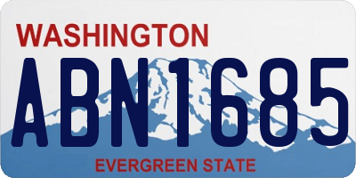 WA license plate ABN1685