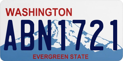 WA license plate ABN1721