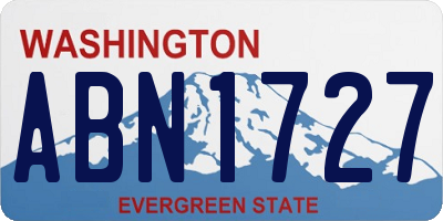 WA license plate ABN1727
