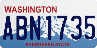 WA license plate ABN1735