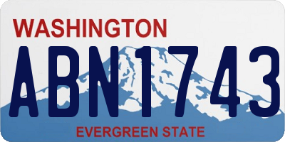 WA license plate ABN1743
