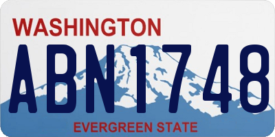 WA license plate ABN1748