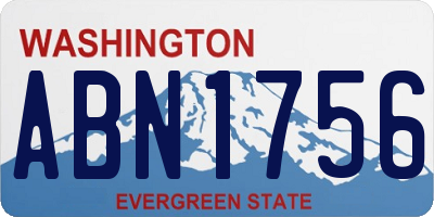 WA license plate ABN1756
