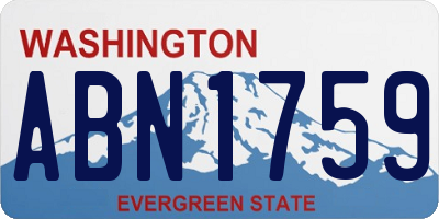 WA license plate ABN1759