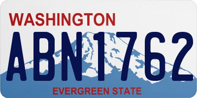 WA license plate ABN1762