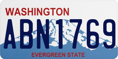 WA license plate ABN1769