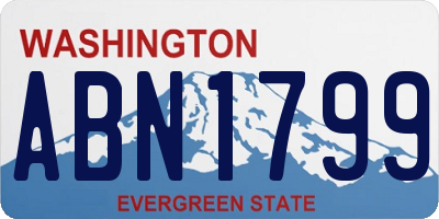 WA license plate ABN1799