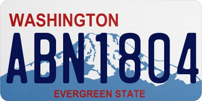 WA license plate ABN1804