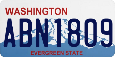 WA license plate ABN1809