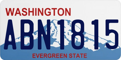 WA license plate ABN1815