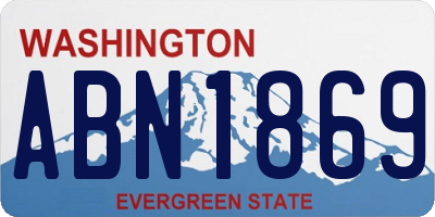 WA license plate ABN1869