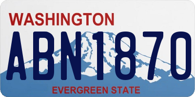 WA license plate ABN1870