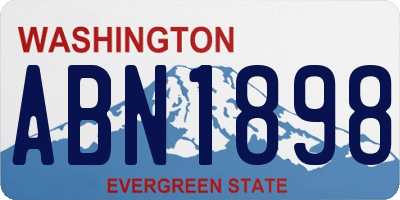 WA license plate ABN1898