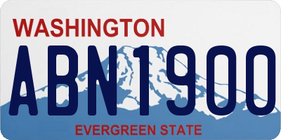 WA license plate ABN1900