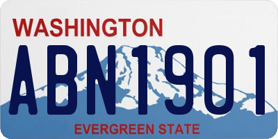 WA license plate ABN1901