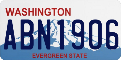 WA license plate ABN1906