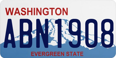 WA license plate ABN1908