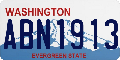 WA license plate ABN1913