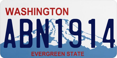 WA license plate ABN1914