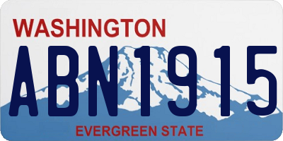 WA license plate ABN1915