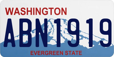 WA license plate ABN1919
