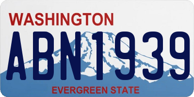WA license plate ABN1939