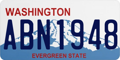 WA license plate ABN1948