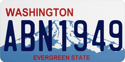 WA license plate ABN1949