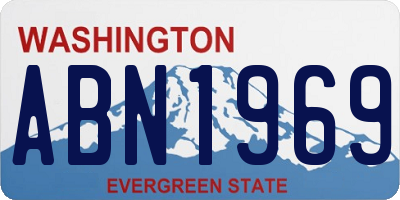 WA license plate ABN1969
