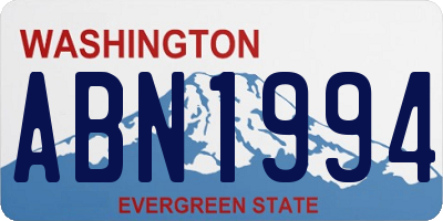 WA license plate ABN1994