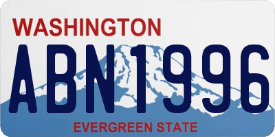 WA license plate ABN1996