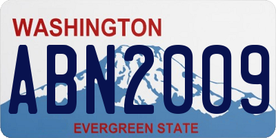 WA license plate ABN2009