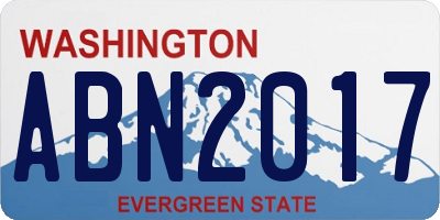 WA license plate ABN2017
