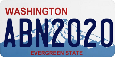 WA license plate ABN2020
