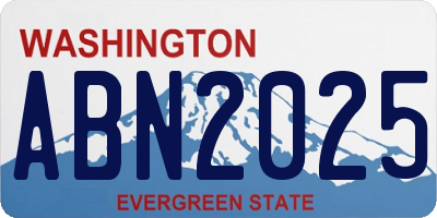 WA license plate ABN2025