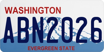 WA license plate ABN2026