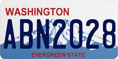 WA license plate ABN2028