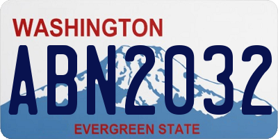 WA license plate ABN2032