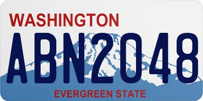 WA license plate ABN2048
