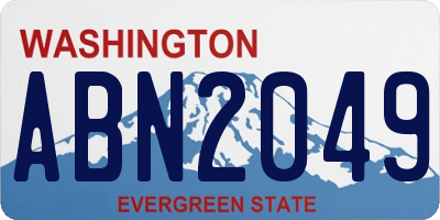 WA license plate ABN2049
